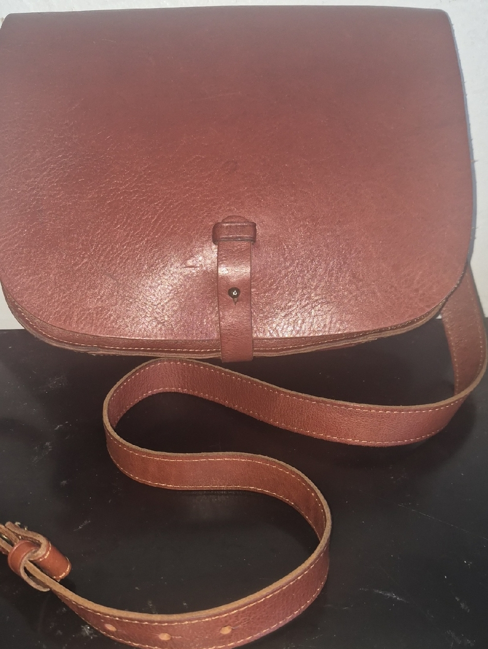 Classic Brown Leather Crossbody Bag LUCKY BRAND